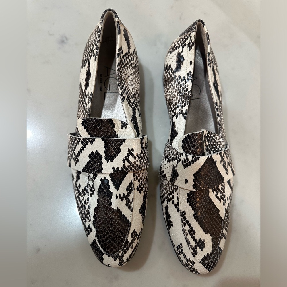AGL Python Loafer – Luxe Italian Python-Print Slip-On | EU 38.5 (US 8.5) - Picture 3 of 8